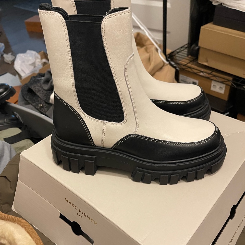 Marc Fisher lug Sole Boots